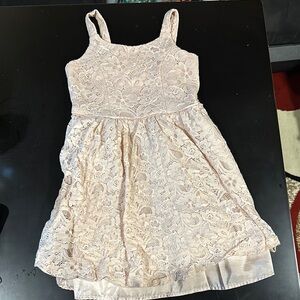 Elegant Lace Kids Dress in light pink